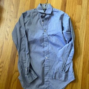 Polo Ralph Lauren Blue Casual Button Down Shirt Tailored Fit 20” pit to pit